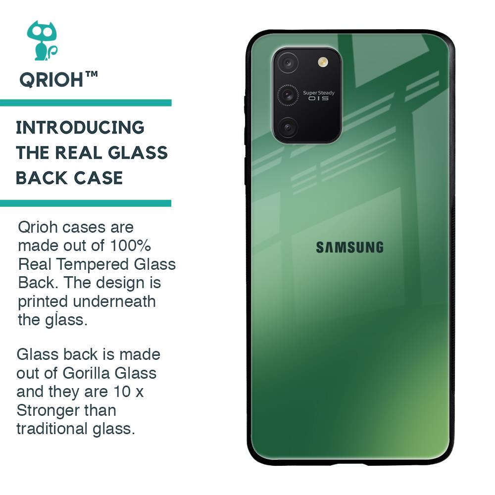 Green Grunge Texture Glass Case for Samsung Galaxy S10 lite