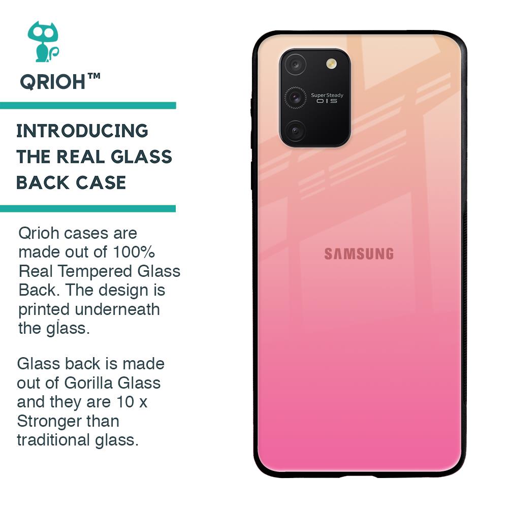 Pastel Pink Gradient Glass Case For Samsung Galaxy S10 lite