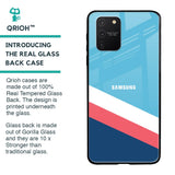 Pink & White Stripes Glass Case For Samsung Galaxy S10 lite