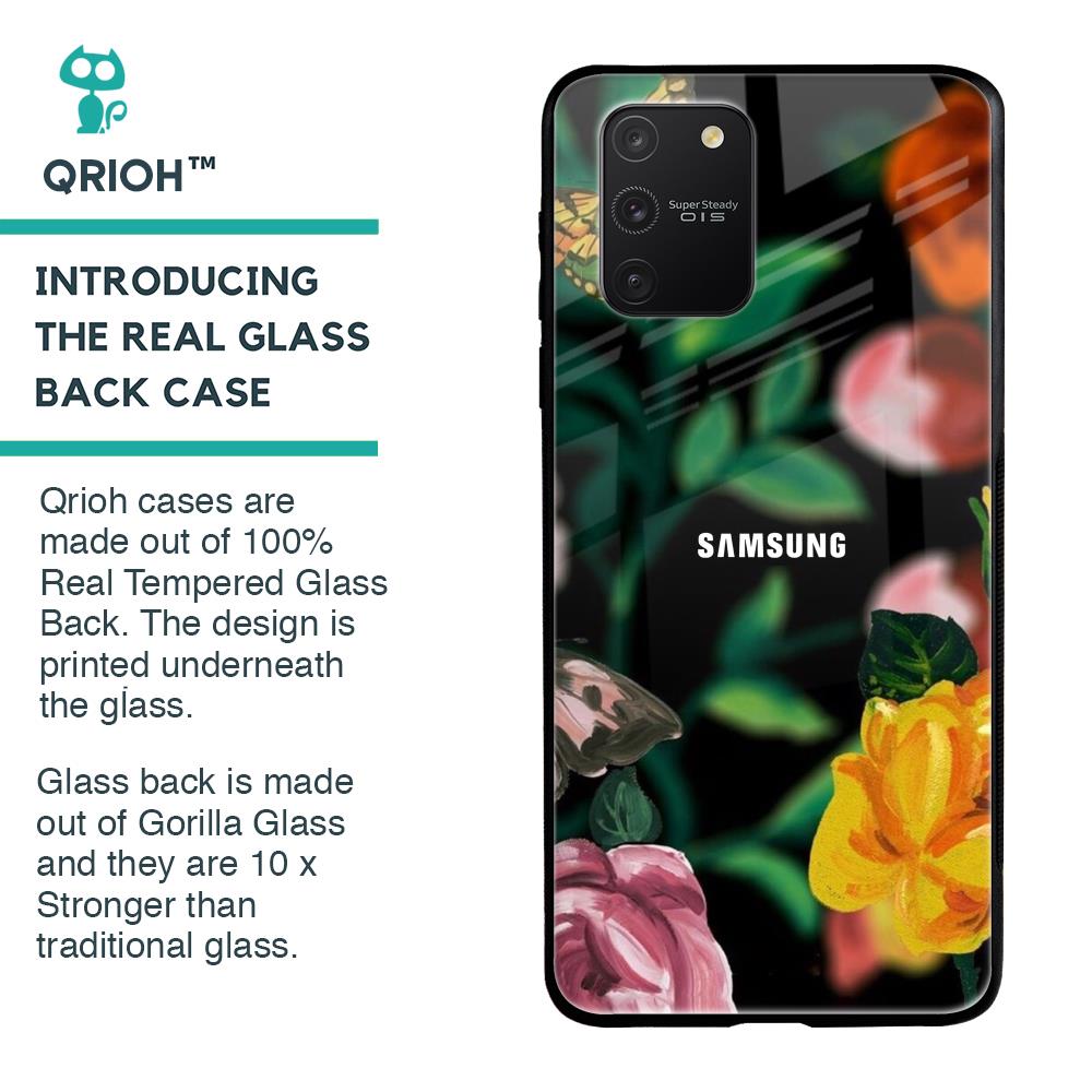 Flowers & Butterfly Glass Case for Samsung Galaxy S10 lite