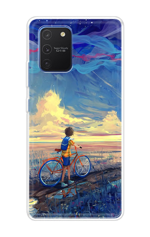 Riding Bicycle to Dreamland Samsung Galaxy S10 lite Back Cover