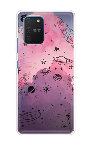 Space Doodles Art Samsung Galaxy S10 lite Back Cover
