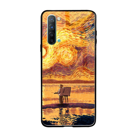 Sunset Vincent Oppo Reno 3 Glass Back Cover Online