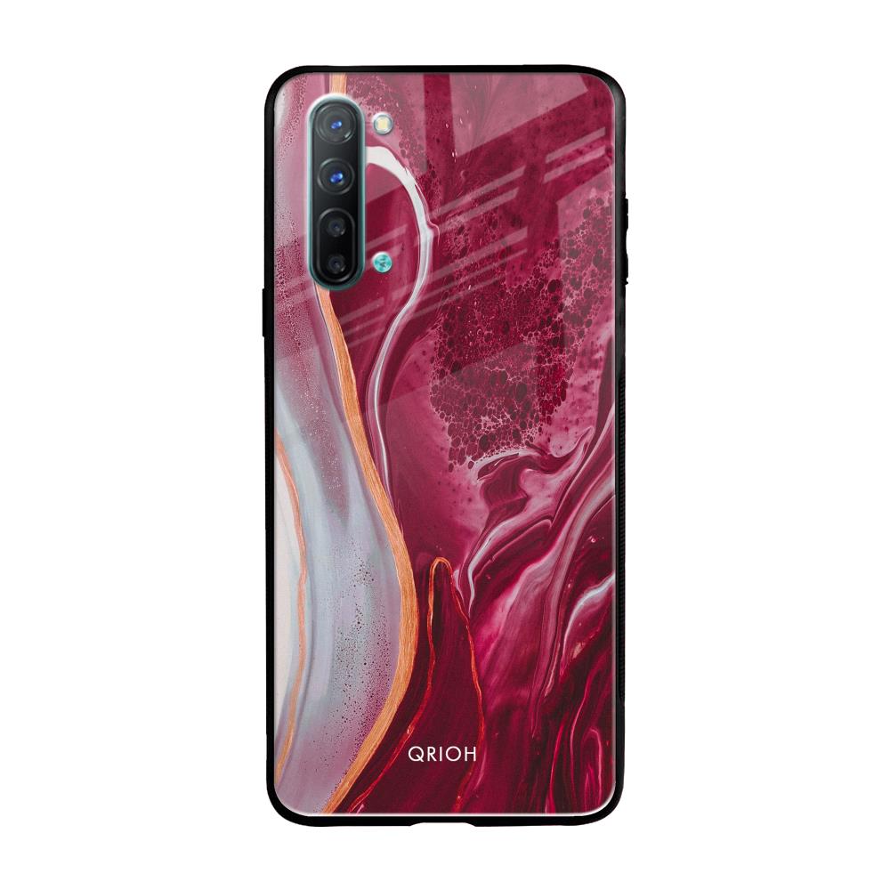Crimson Ruby Oppo Reno 3 Glass Back Cover Online