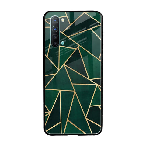 Abstract Green Oppo Reno 3 Glass Back Cover Online