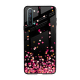 Heart Rain Fall Oppo Reno 3 Glass Back Cover Online