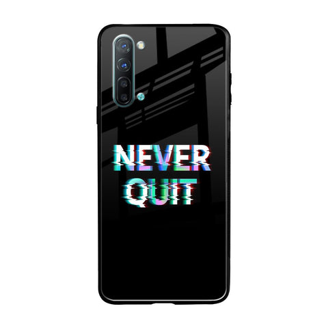 Never Quit Oppo Reno 3 Glass Back Cover Online