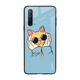 Adorable Cute Kitty Oppo Reno 3 Glass Back Cover Online