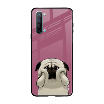 Funny Pug Face Oppo Reno 3 Glass Back Cover Online