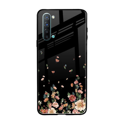Floating Floral Print Oppo Reno 3 Glass Back Cover Online