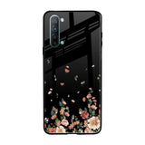 Floating Floral Print Oppo Reno 3 Glass Back Cover Online
