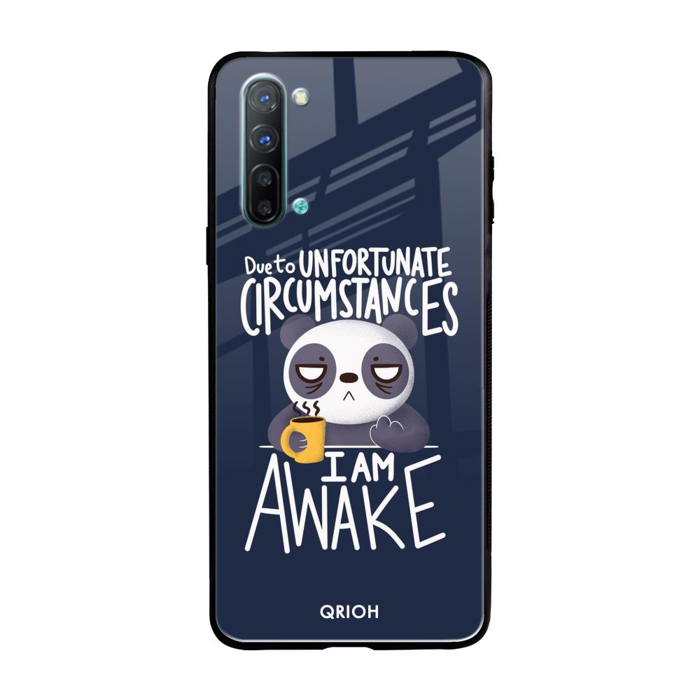 Struggling Panda Oppo Reno 3 Glass Back Cover Online