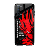 Red Vegeta Oppo Reno 3 Glass Back Cover Online