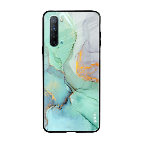 Green Marble Oppo Reno 3 Glass Back Cover Online