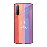 Lucky Abstract Oppo Reno 3 Glass Back Cover Online