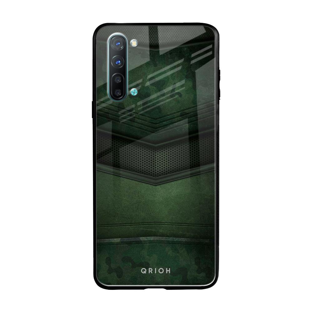 Green Leather Oppo Reno 3 Glass Back Cover Online