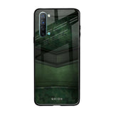 Green Leather Oppo Reno 3 Glass Back Cover Online