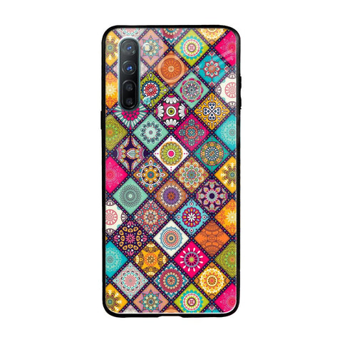 Multicolor Mandala Oppo Reno 3 Glass Back Cover Online