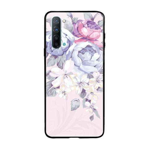 Elegant Floral Oppo Reno 3 Glass Back Cover Online