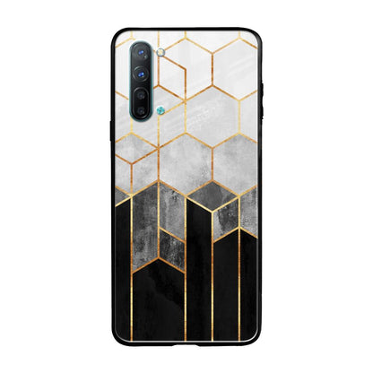 Tricolor Pattern Oppo Reno 3 Glass Back Cover Online