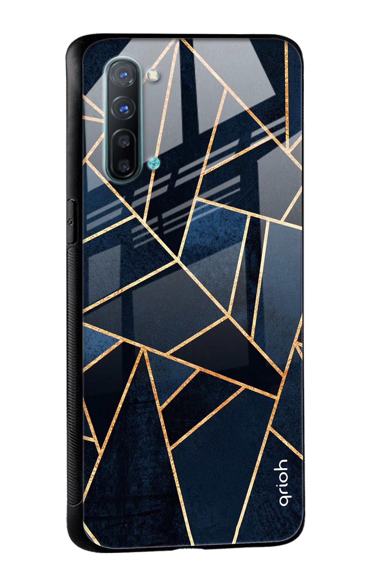 Abstract Tiles Glass case for Oppo Reno3