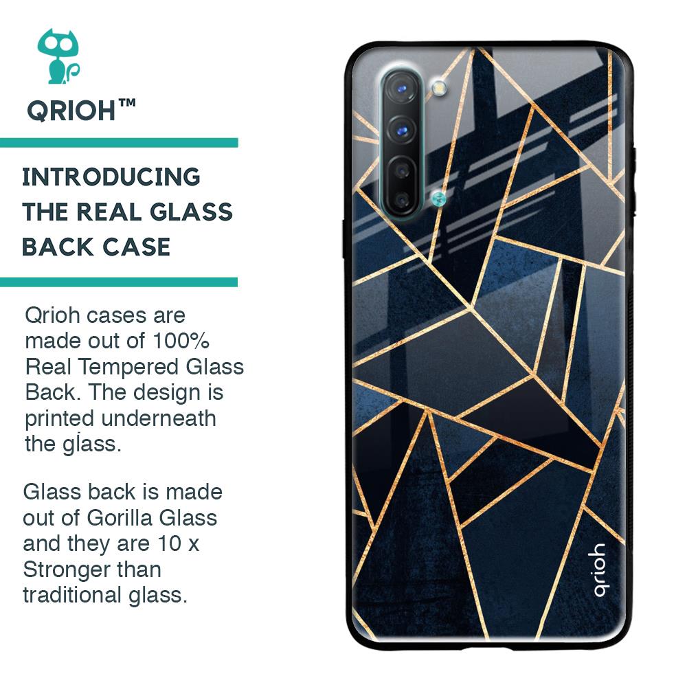 Abstract Tiles Glass case for Oppo Reno3