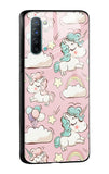 Balloon Unicorn Glass case for Oppo Reno3