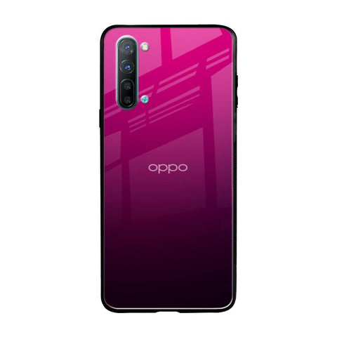Purple Ombre Pattern Oppo Reno 3 Glass Back Cover Online