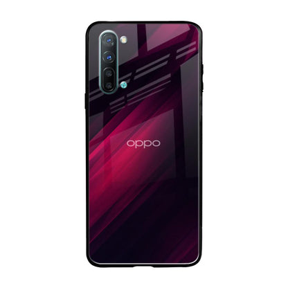 Razor Black Oppo Reno 3 Glass Back Cover Online