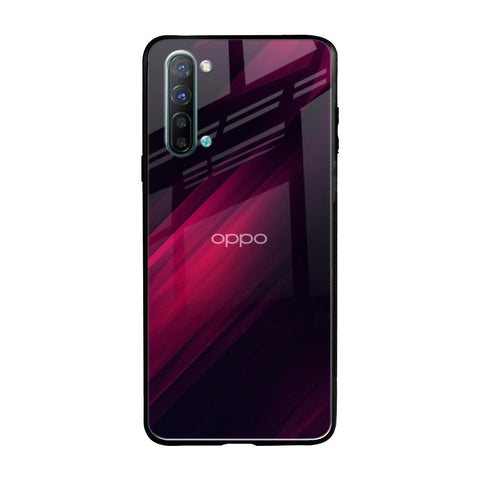 Razor Black Oppo Reno 3 Glass Back Cover Online