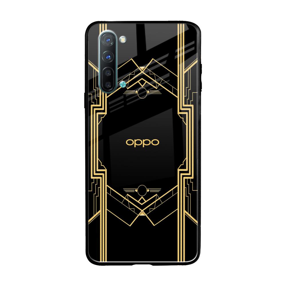 Sacred Logo Oppo Reno 3 Glass Back Cover Online