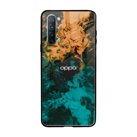 Watercolor Wave Oppo Reno 3 Glass Back Cover Online