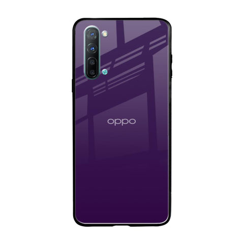 Dark Purple Oppo Reno 3 Glass Back Cover Online