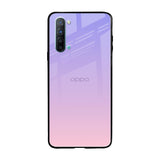 Lavender Gradient Oppo Reno 3 Glass Back Cover Online