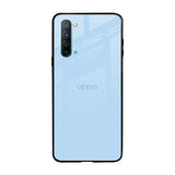 Pastel Sky Blue Oppo Reno 3 Glass Back Cover Online