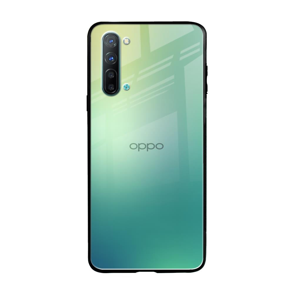 Dusty Green Oppo Reno 3 Glass Back Cover Online