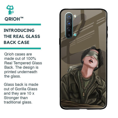 Blind Fold Glass Case for Oppo Reno 3