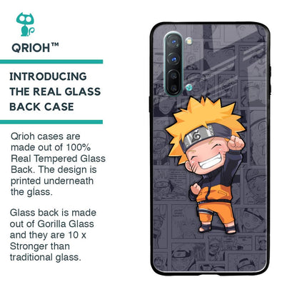 Orange Chubby Glass Case for Oppo Reno 3