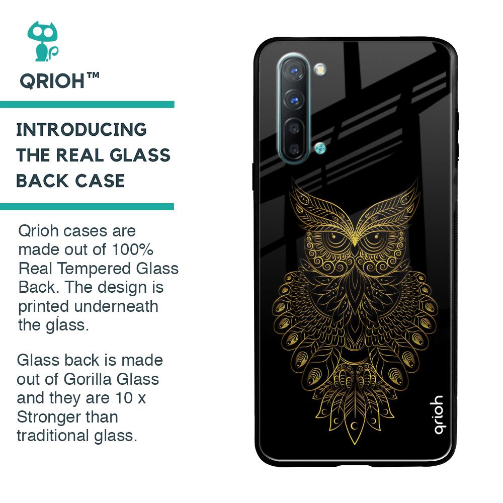 Golden Owl Glass Case for Oppo Reno 3