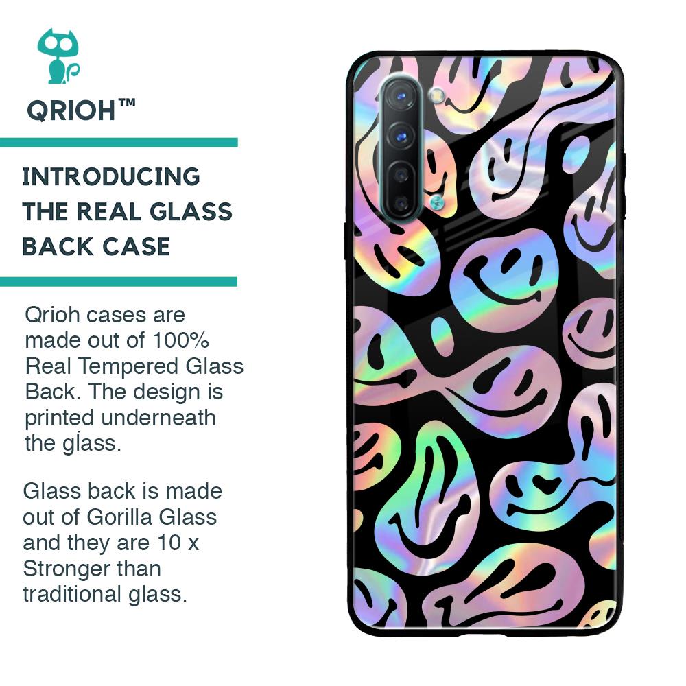 Acid Smile Glass Case for Oppo Reno 3