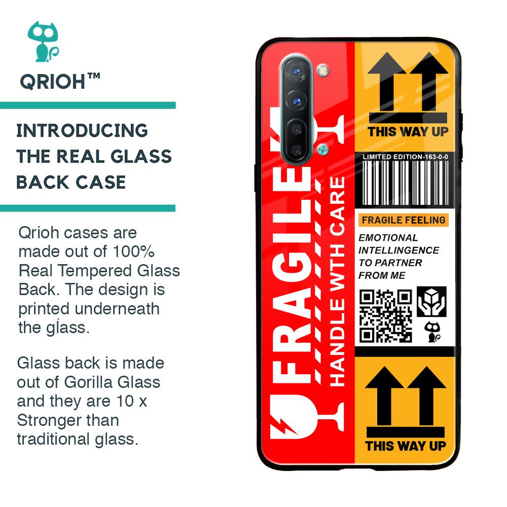 Handle With Care Glass Case for Oppo Reno 3