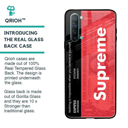 Supreme Ticket Glass Case for Oppo Reno 3