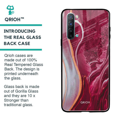 Crimson Ruby Glass Case for Oppo Reno 3
