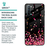 Heart Rain Fall Glass Case For Oppo Reno 3