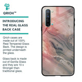 Pink And Grey Marble Glass Case For Oppo Reno 3