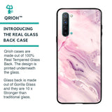 Diamond Pink Gradient Glass Case For Oppo Reno 3