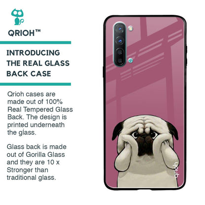 Funny Pug Face Glass Case For Oppo Reno 3