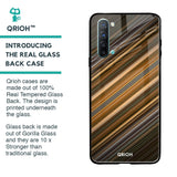 Diagonal Slash Pattern Glass Case for Oppo Reno 3