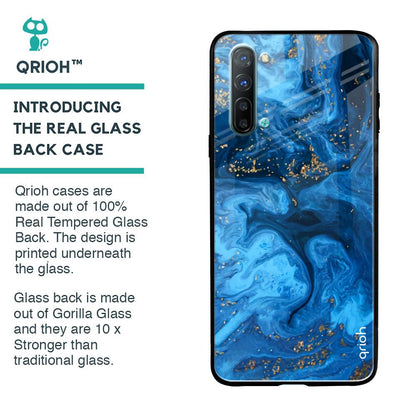 Gold Sprinkle Glass case for Oppo Reno 3