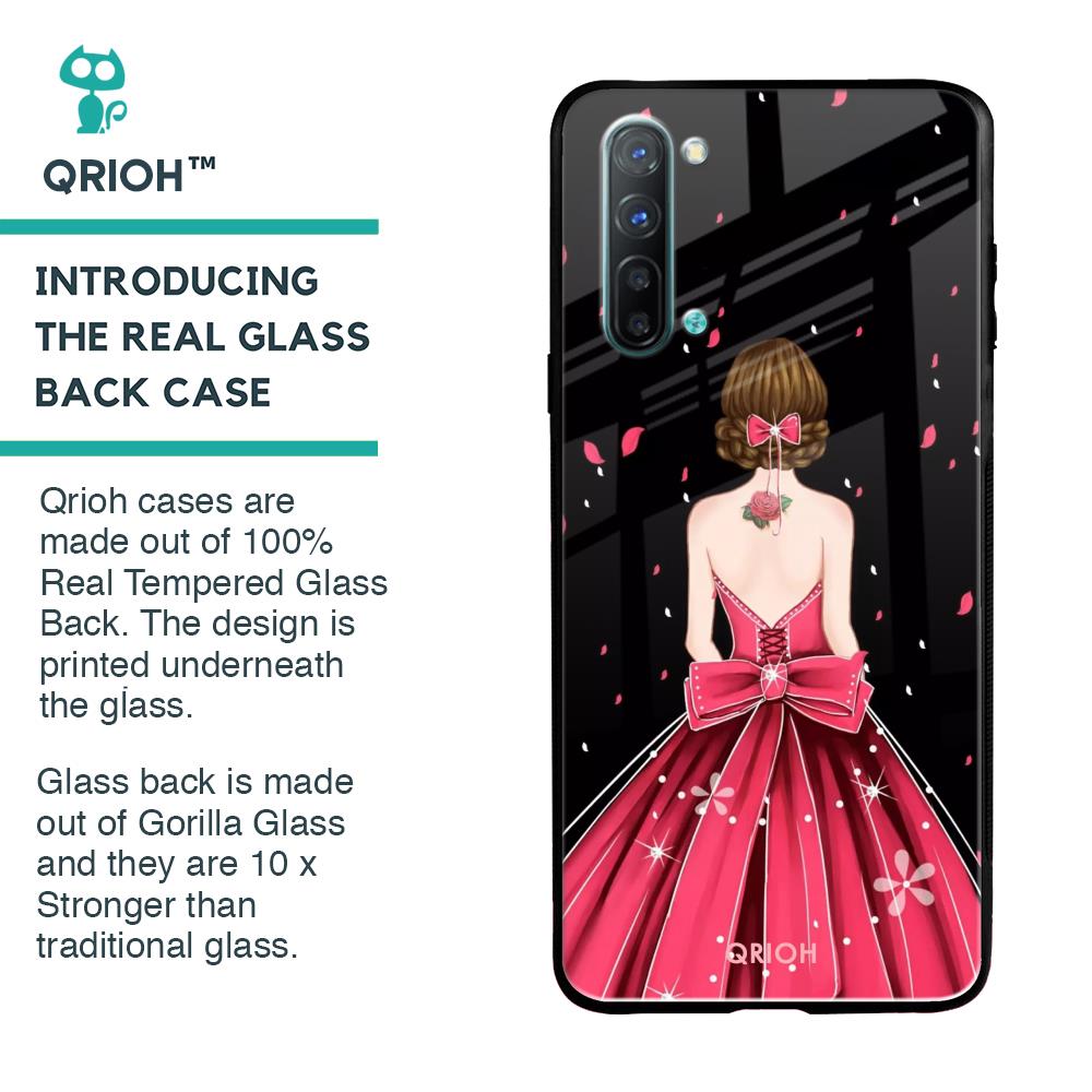 Fashion Princess Glass Case for Oppo Reno 3